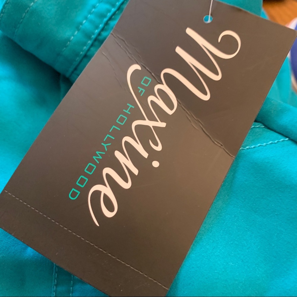NWT MAXINE OF HOLLYWOOD Size 20W Turquoise Swimsuit Shorts w/ Attached Brief - Picture 5 of 5